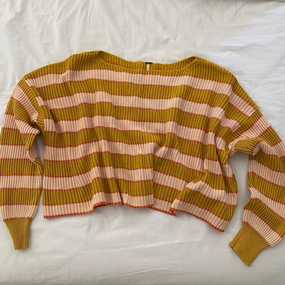 Free People Just My Stripe Sweater